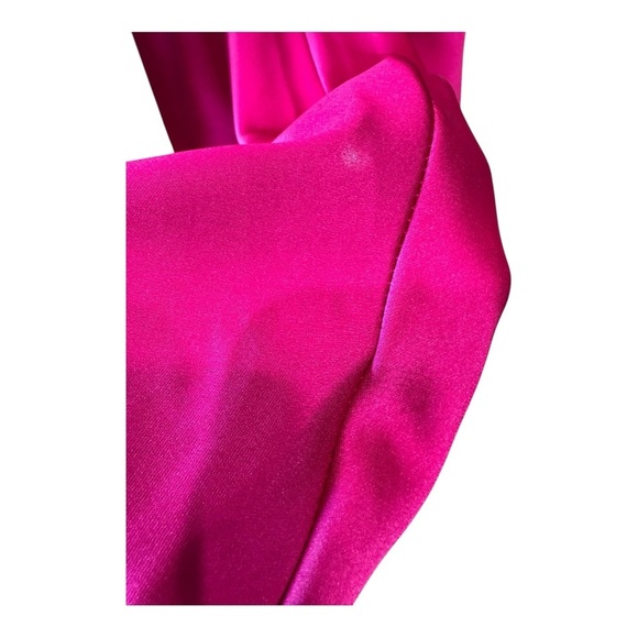 XSCAPE Flower-Trim Sleeveless Satin Gown NWT - Picture 8 of 11